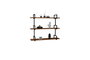Hanah Home Estantería de Pared Industrial Nogal